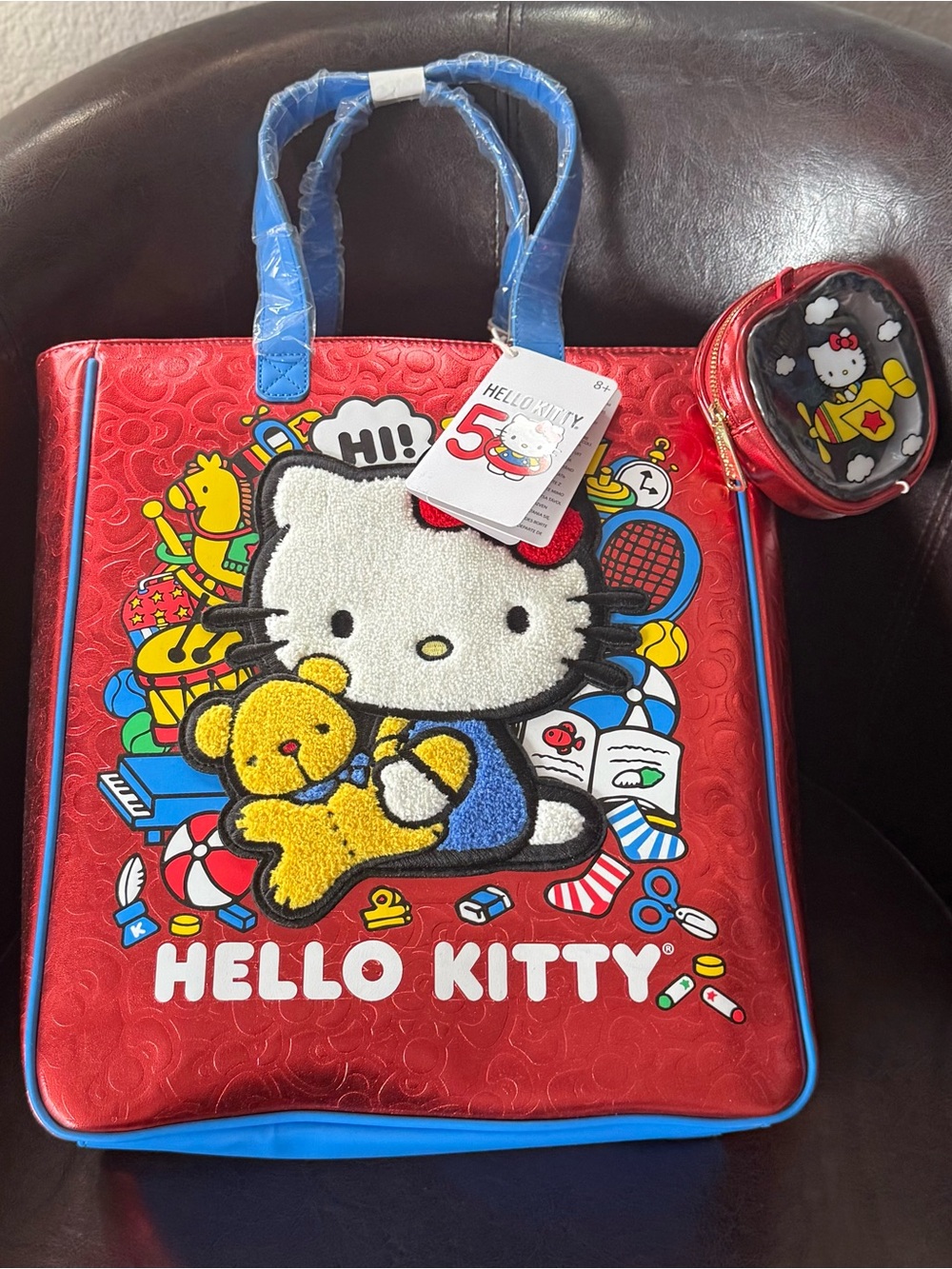 Loungefly Hello Kitty 50th Anniversary Tote Bag - Picture 5 of 7
